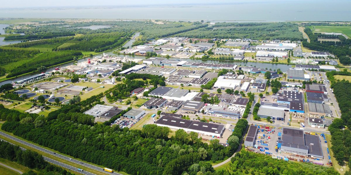 de vaart bedrijventerrein luchtfoto