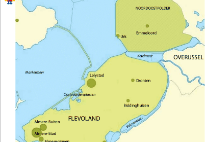 flevoland-landkaart