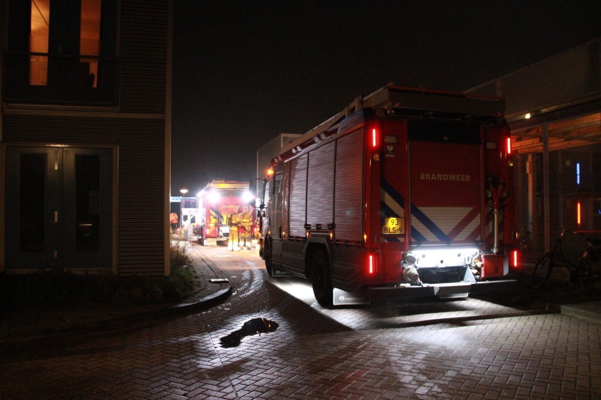 Brand in appartement, Odeonstraat in Almere