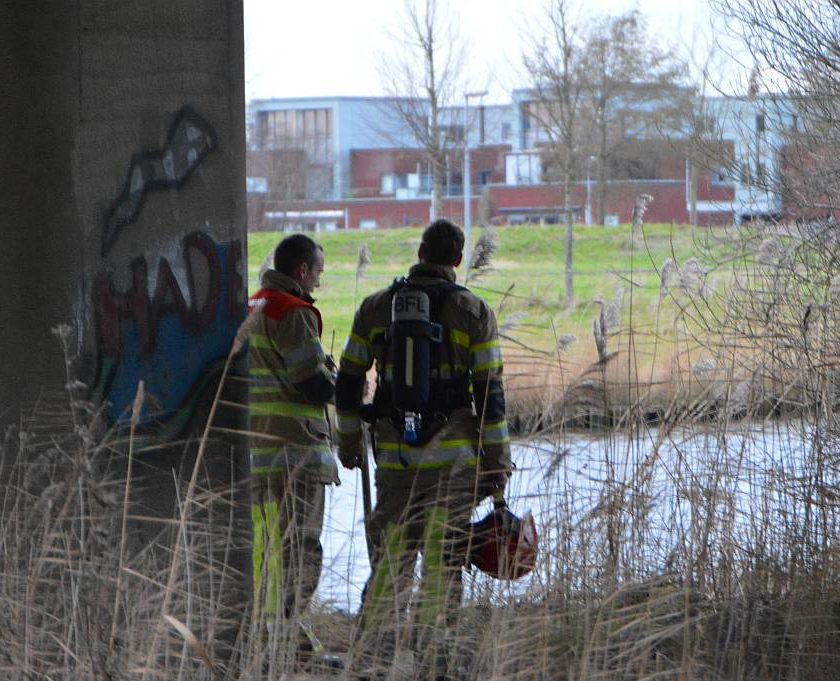 Riet in brand, Clauspad in Almere