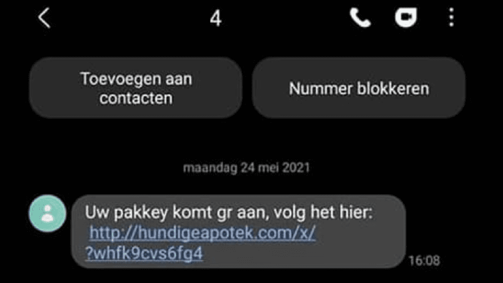 sms dienst fraude