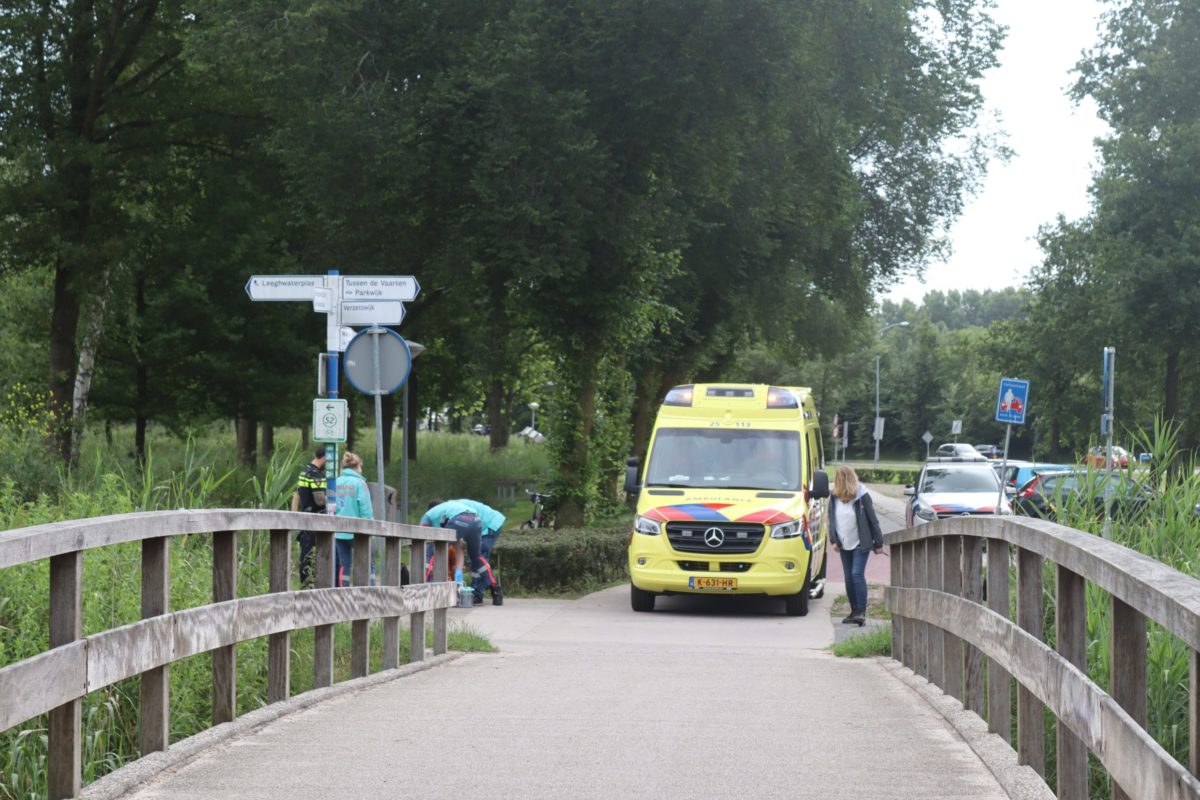 Fietser gewond na val op fietspad, Humberpad in Almere