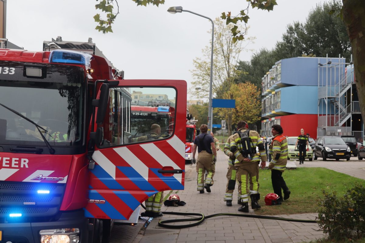 Studenten vergeten pannetje op het vuur, Odeonstraat in Almere