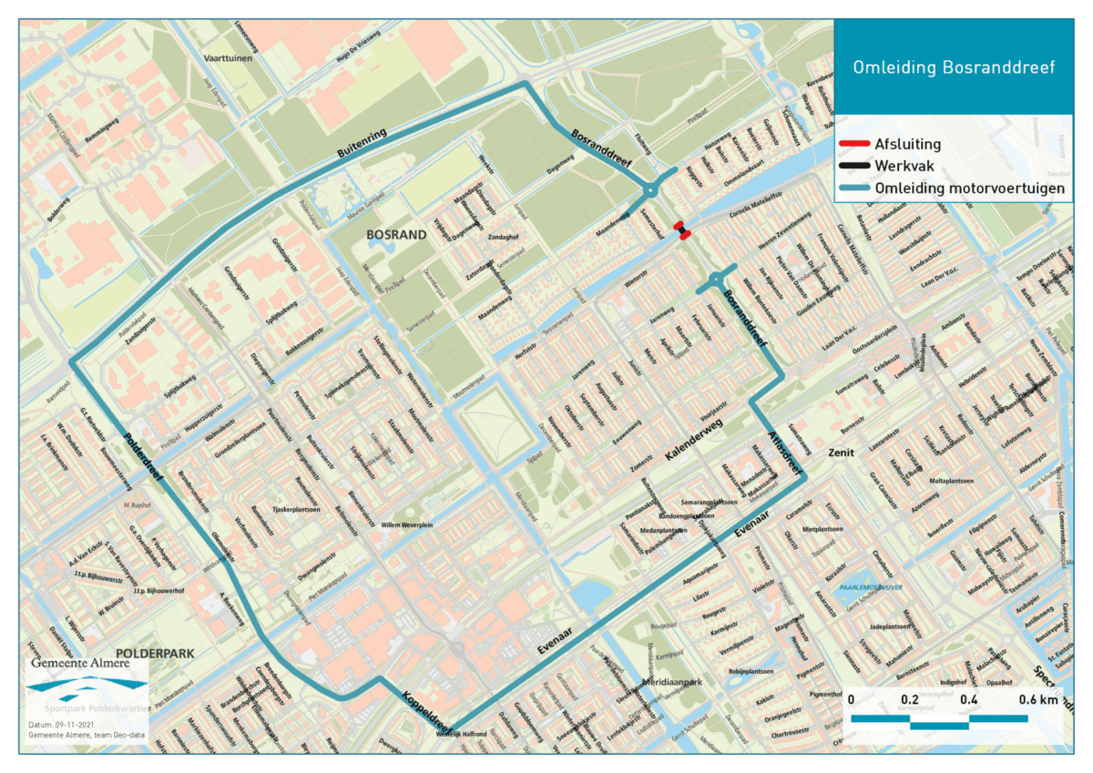 werkzaamheden boswanddreef