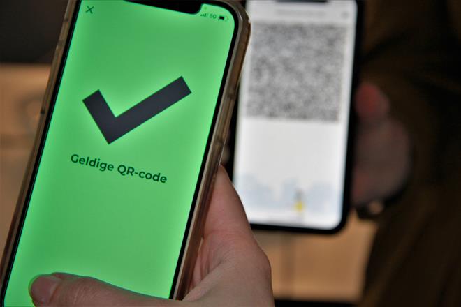 geldige qr code op telefoon