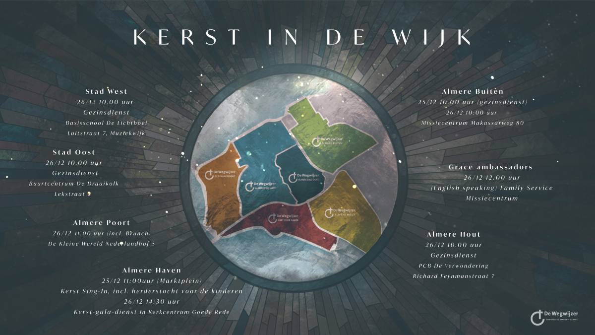 Christelijke Gemeente De Wegwijzer Almere organiseert online kerstdienst
