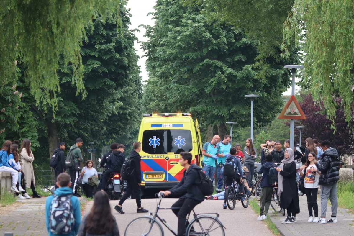 Fietsers botsen op brug, Bu