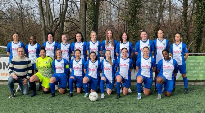 Waterwijk vrouwen scoren er flink op los : (9 – 0).