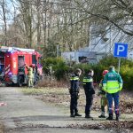 Hulpdiensten groots ingezet nadat persoon gaskraan openzet in leegstaand gebouw, Markenlaan in Almere