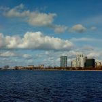 Skyline IJmeer Marina strand Duin