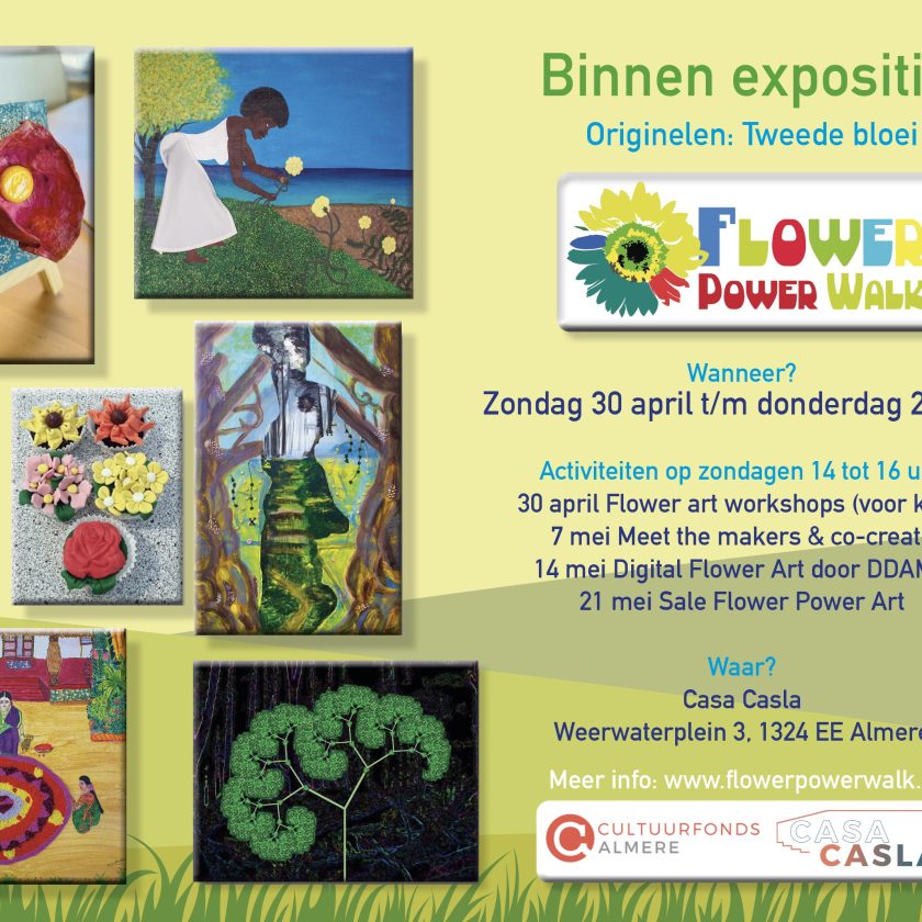Flyer Flower Power expo in Casa Casla-2023