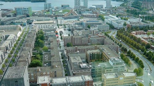 stadshart luchtfoto