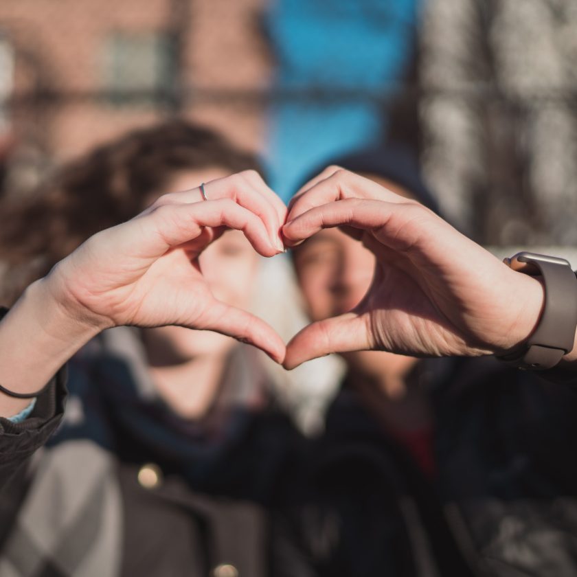 valentijn hartje met de hand