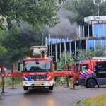 Flinke rookontwikkeling bij brand in leegstaand pand, Randstad 20 in Almere