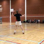 Wedstrijdmoment badminton