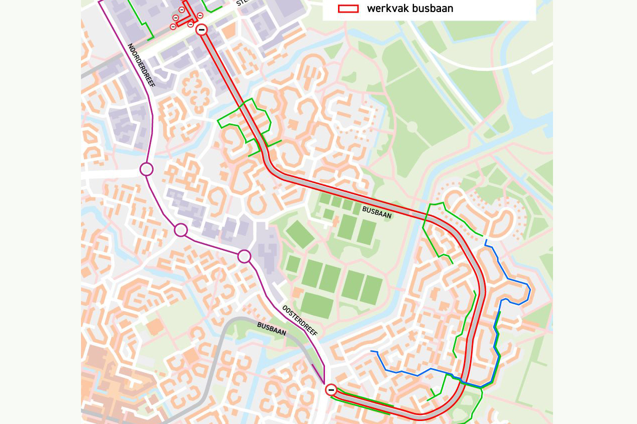 In juli werkzaamheden busbaan Almere Haven