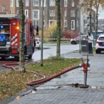 Brandweer voorkomt uitbreiding van brand, Nederlandstraat in Almere