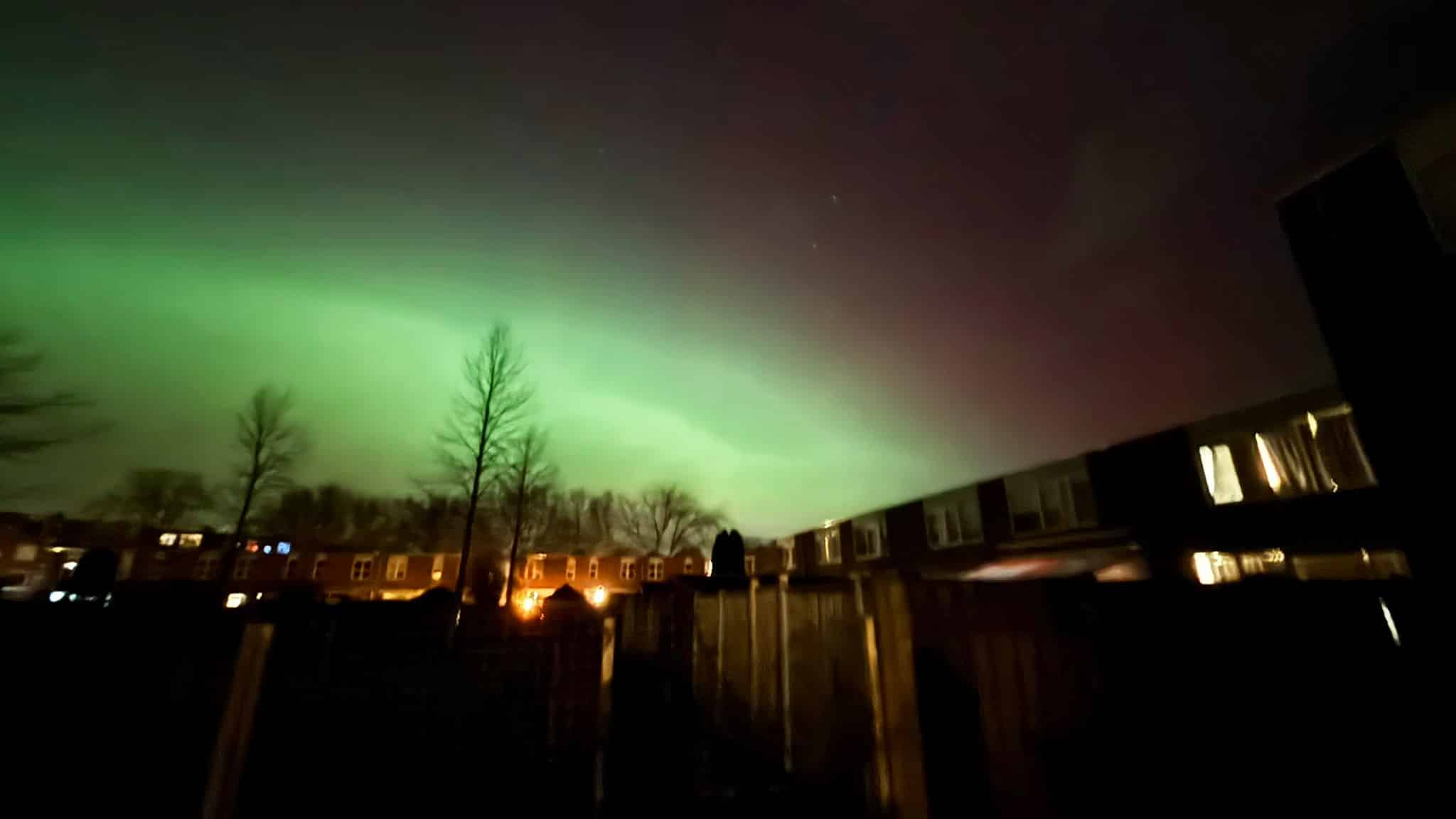 Noorderlicht was te zien vanuit Almere