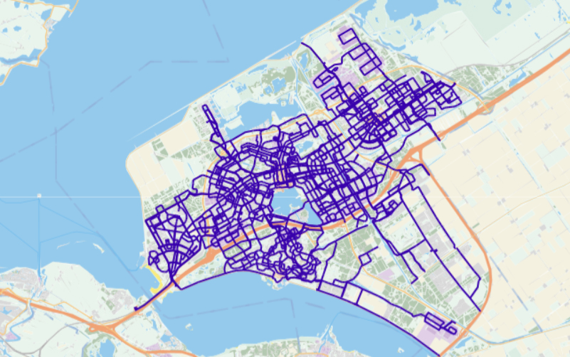 Waar strooit de gemeente tegen gladheid?