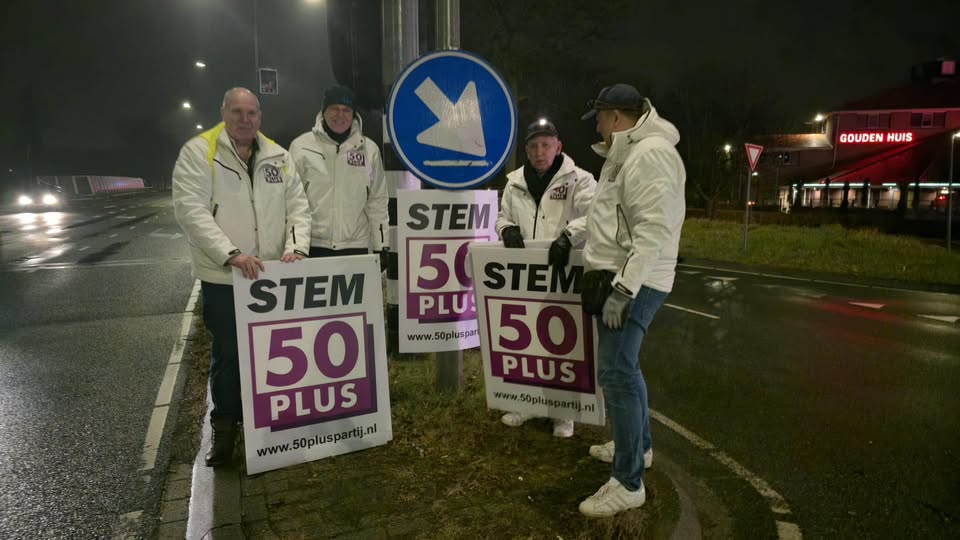 50PLUS plaatst eerste verkiezingsborden: “De democratie mag zichtbaar zijn”