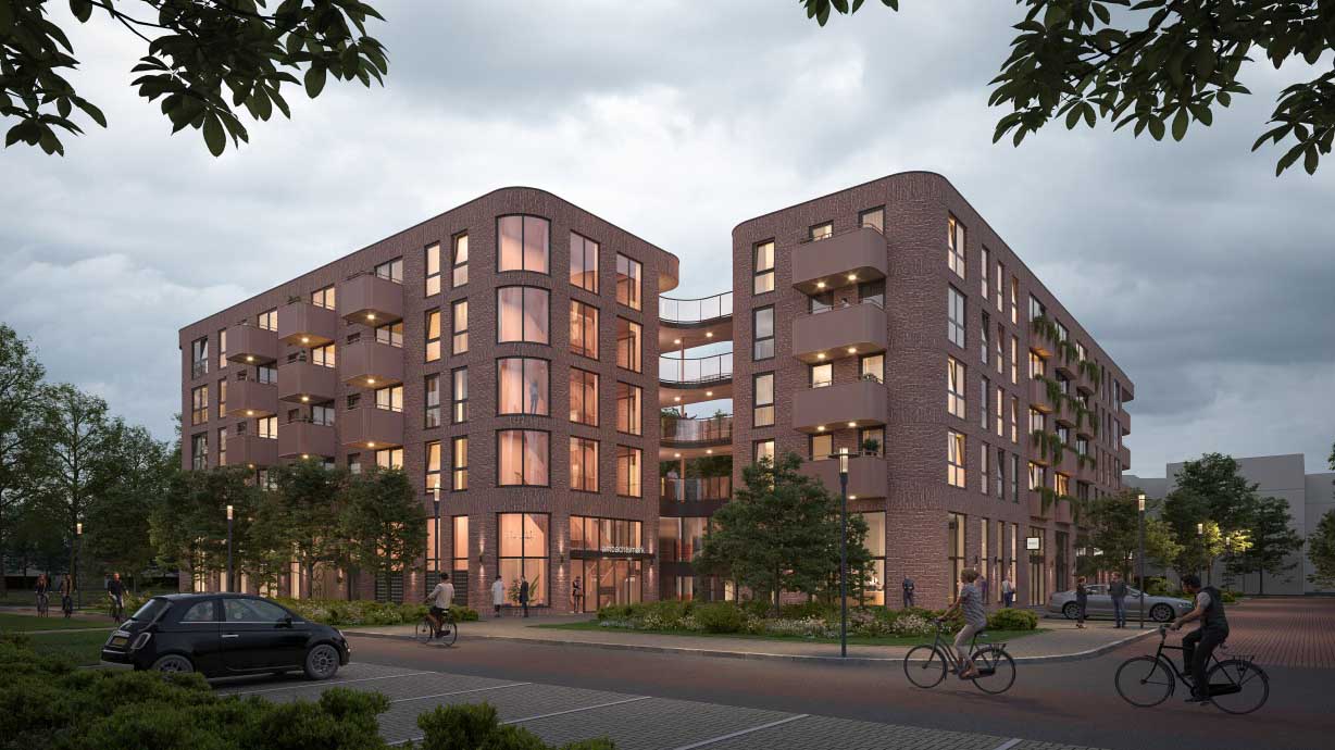 Nieuw woon-werkgebouw op Ambachtsmark in Haven